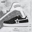 BK-01 Sneakers in Tweed Black Women's and Men's Shoes BK013W/M