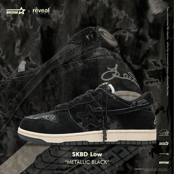 SKBD Dunk Low Sneakers - Metallic Black