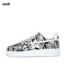 BK-015 Sneakers-Cobra White-Cow leather Women's and Men's Shoes BK015W/M