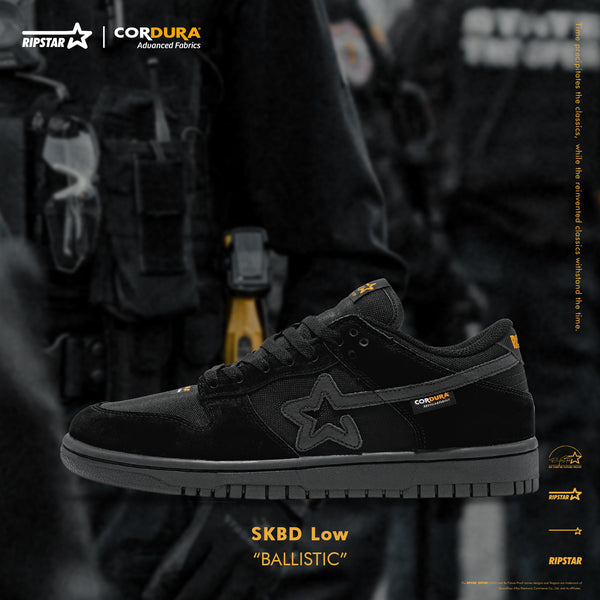 SKBD Dunk Low Sneakers in Cordura Fabric and Cow Suede  Women's and Men's Shoes SL021F