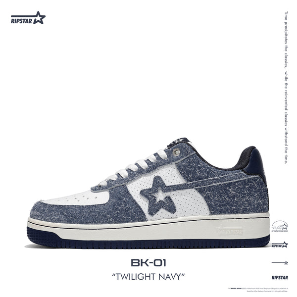 SKBD BK-01 Twilight Navy -Action leather and Microfber Women's and Men's Shoes-BK025F