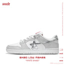 SKBD Low Maxes Year of Snake-White Snake-Cow Suede Women's and Men's Shoes-SL080F
