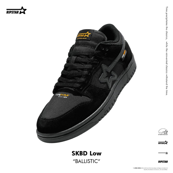 SKBD Dunk Low Sneakers in Cordura Fabric and Cow Suede  Women's and Men's Shoes SL021F