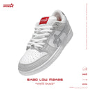 SKBD Low Maxes Year of Snake-White Snake-Cow Suede Women's and Men's Shoes-SL080F