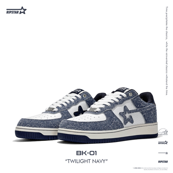 SKBD BK-01 Twilight Navy -Action leather and Microfber Women's and Men's Shoes-BK025F