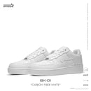 SKBD BK-01 Carbon Fiber White -Cow Suede and Action Leather Women's and Men's Shoes-BK023F