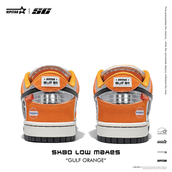SKBD Low Maxes-Gulf Orange racing series Action leather and Microfber Women's and Men's Shoes-SL083F