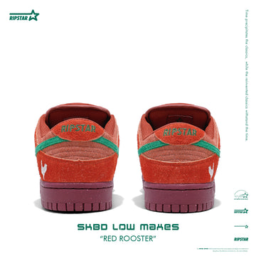 SKBD Dunk Low Sneakers - Red Rooster