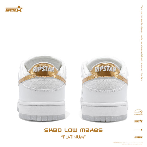 SKBD Low-Sneakers-Platinum- Microfiber Women's and Men's Shoes-SL036F