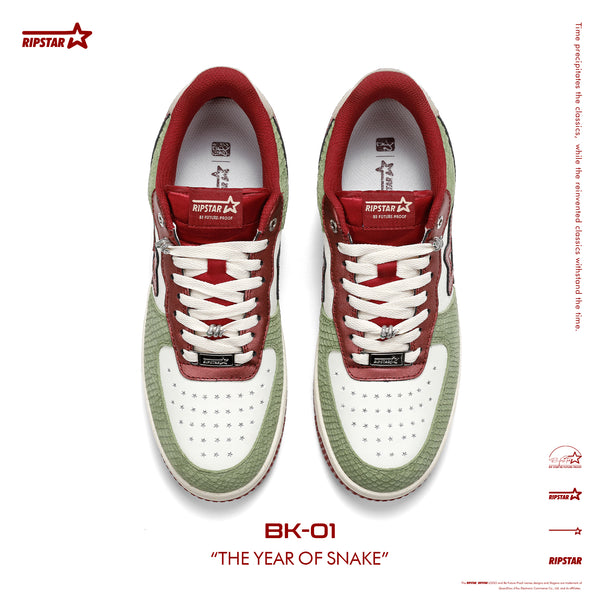 SKBD BK-01 The Year of Snake- Action leather and Microfber Women's and Men's Shoes-BK021F