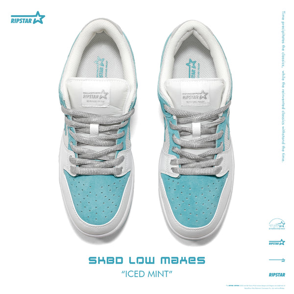 SKBD Low-Sneakers-Ice Mint- Action leather Women's and Men's Shoes-SL057F