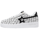 BK-01 Sneakers- Tweed White-Women's and Men's Shoes BK013W/M