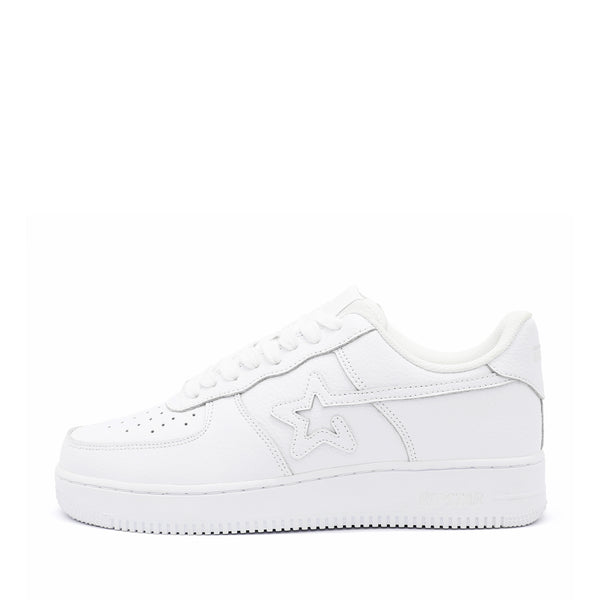 BK-01 Sneakers Pure White Cow leather Women's and Men's Shoes BK011W/M