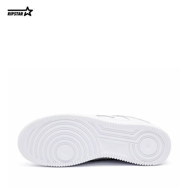 BK-01 Sneakers Pure White Cow leather Women's and Men's Shoes BK011W/M