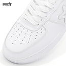 BK-01 Sneakers Pure White Cow leather Women's and Men's Shoes BK011W/M