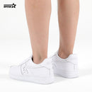 BK-01 Sneakers Pure White Cow leather Women's and Men's Shoes BK011W/M