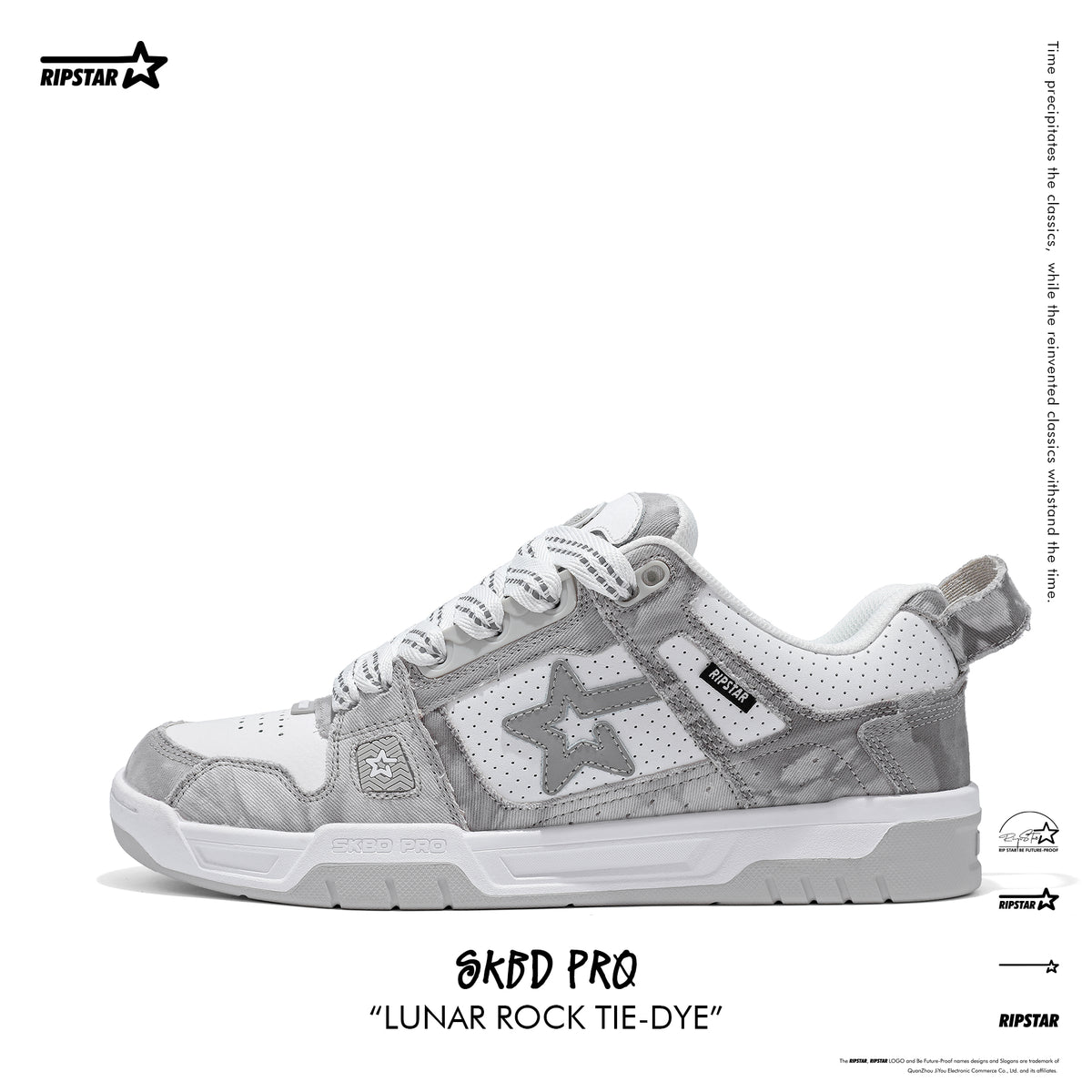 Skbd Rovers SKBD Pro -Sneakers-Lunar Rock Tie-dye-Leather and Microfiber Women's a ...