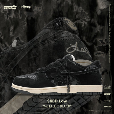 SKBD Dunk Low Sneakers - Metallic Black
