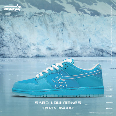 SKBD Low Maxes-Frozen Dragon-Action leather and Microfber Women's and Men's Shoes-SL085F
