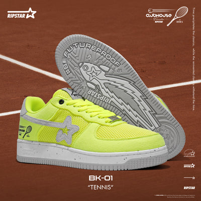 SKBD BK-01 Tennis Club-Cowhide Leather and Fabric Women's and Men's Shoes-BK026F