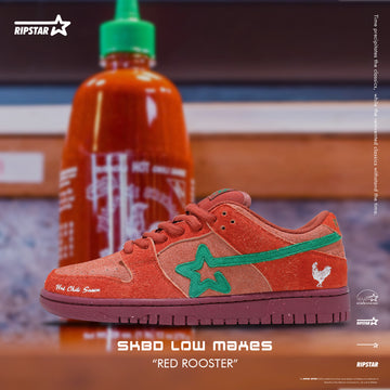 SKBD Dunk Low Sneakers - Red Rooster