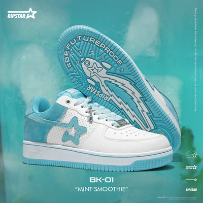 SKBD BK-01 Mint Smoothie-Cow Suede and Action Leather Women's and Men's Shoes-BK029F