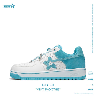 SKBD BK-01 Mint Smoothie-Cow Suede and Action Leather Women's and Men's Shoes-BK029F