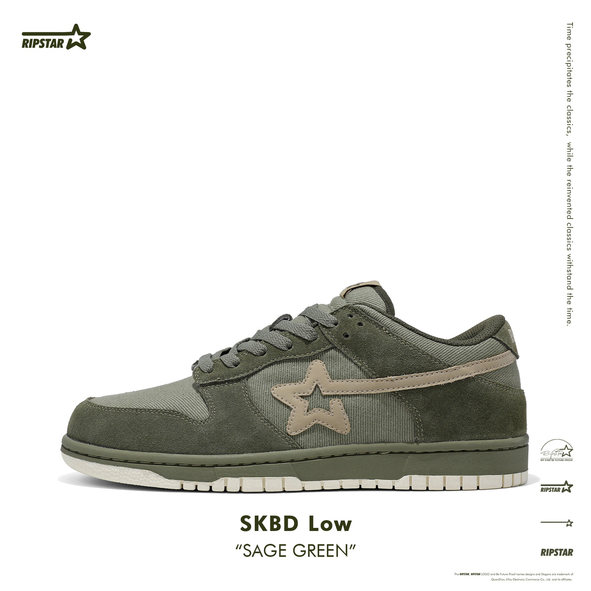SKBD Low Sneakers-Sage Green
