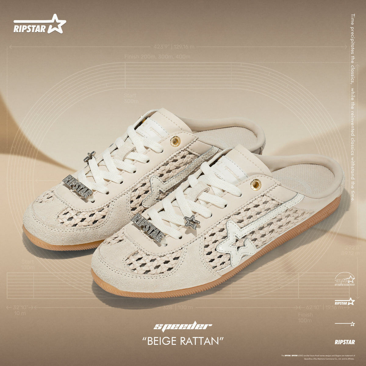 Speeder Mule - Beige Rattan