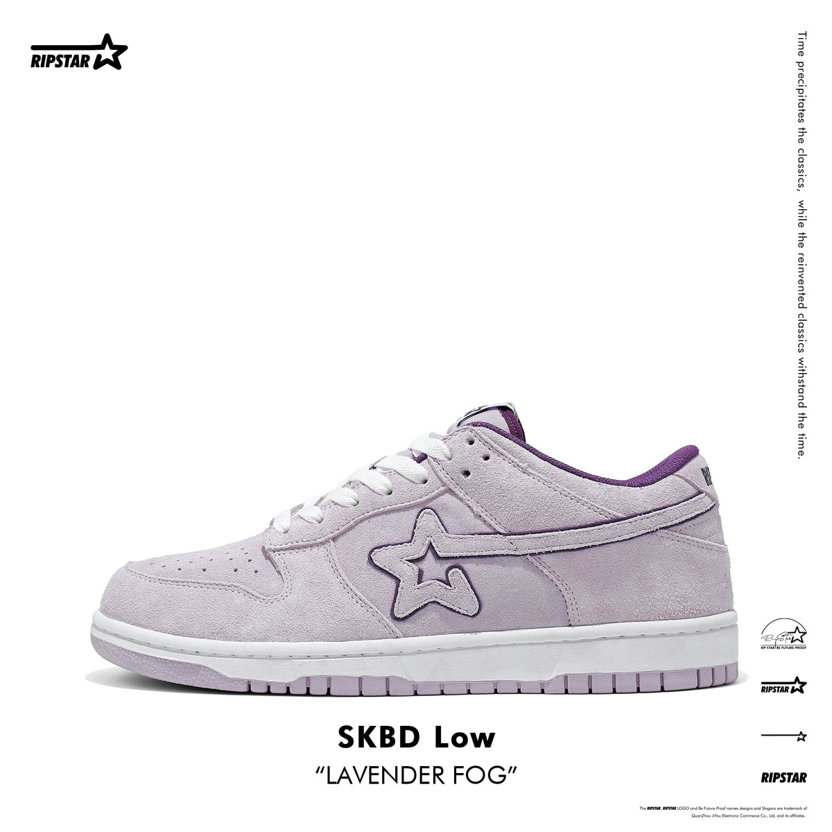 SKBD Dunk Low Sneakers - Lavender Fog