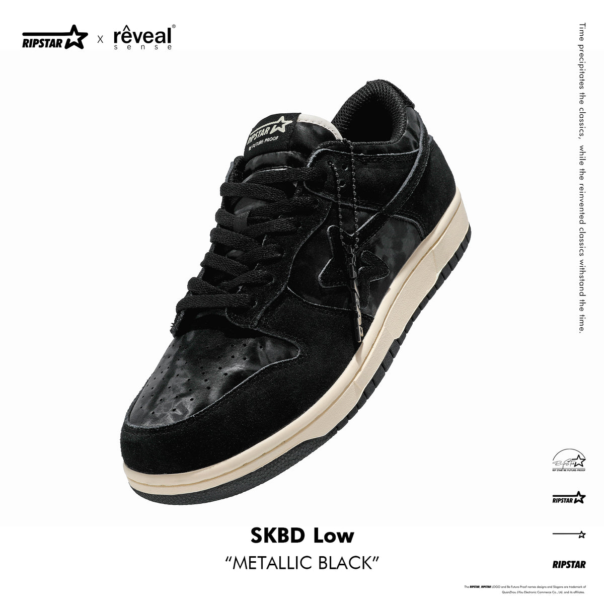 SKBD Dunk Low Sneakers - Metallic Black