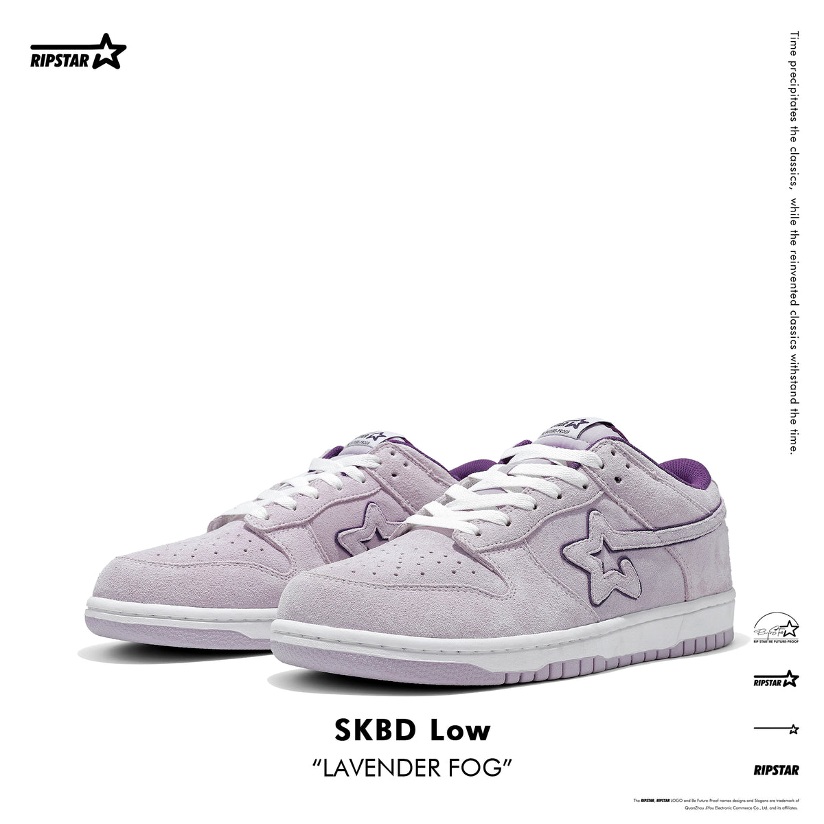SKBD Dunk Low Sneakers - Lavender Fog