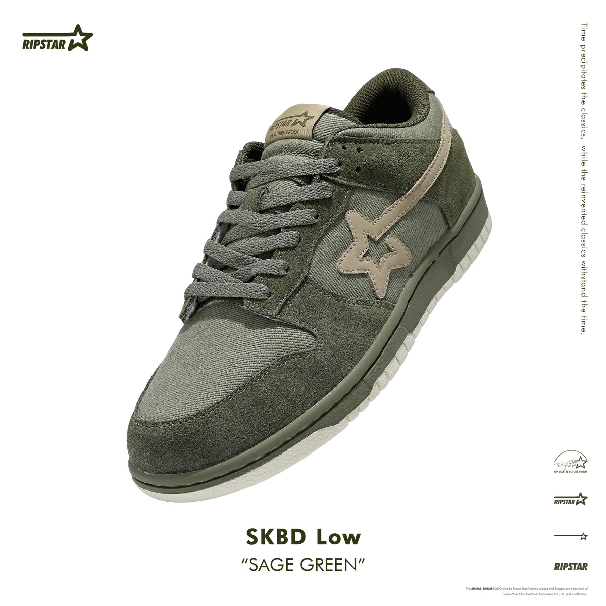 SKBD Low Sneakers-Sage Green