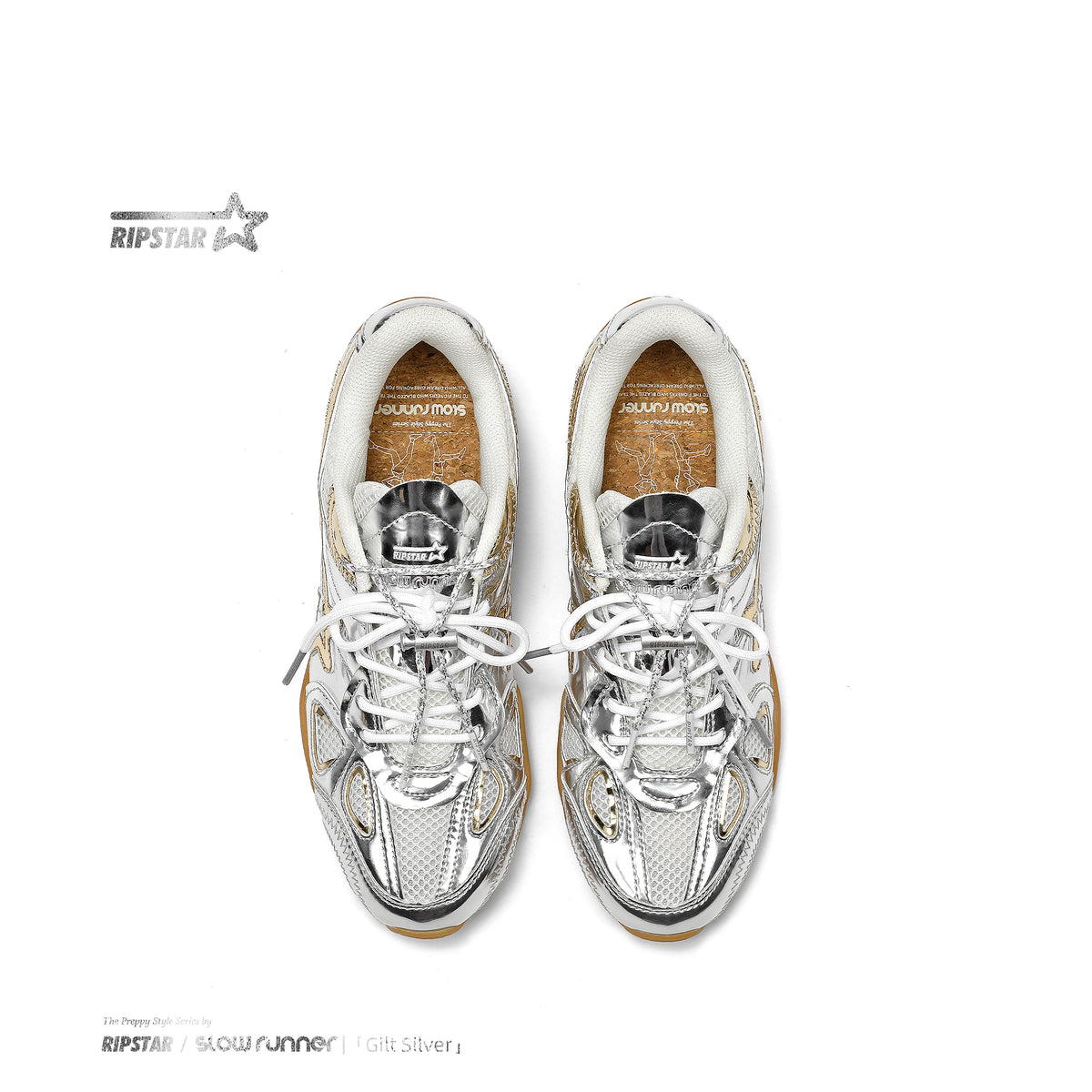 Slow Runner - Gilt Silver