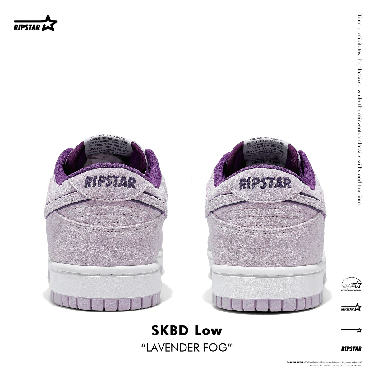 SKBD Dunk Low Sneakers - Lavender Fog