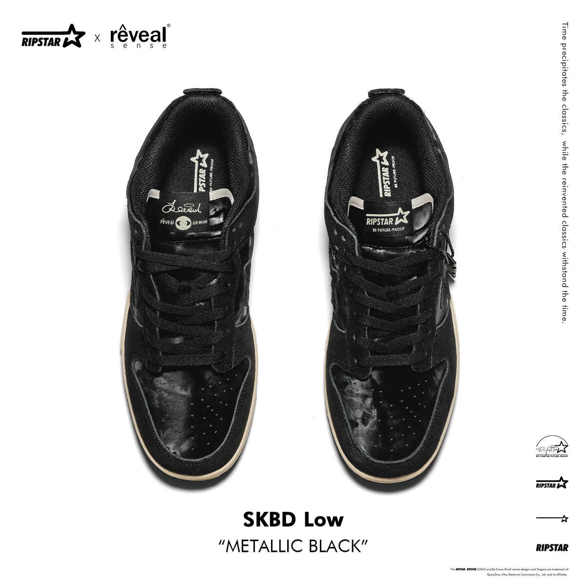 SKBD Dunk Low Sneakers - Metallic Black