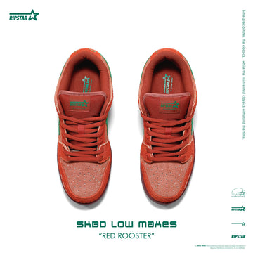 SKBD Dunk Low Sneakers - Red Rooster