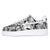 BK-015 Sneakers-Cobra White-Cow leather Women's and Men's Shoes BK015W/M